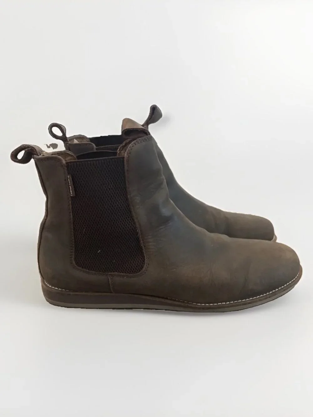 Hari Mari Men's Odessa Suede-Leather Chelsea Boots Size 12 US EU 45